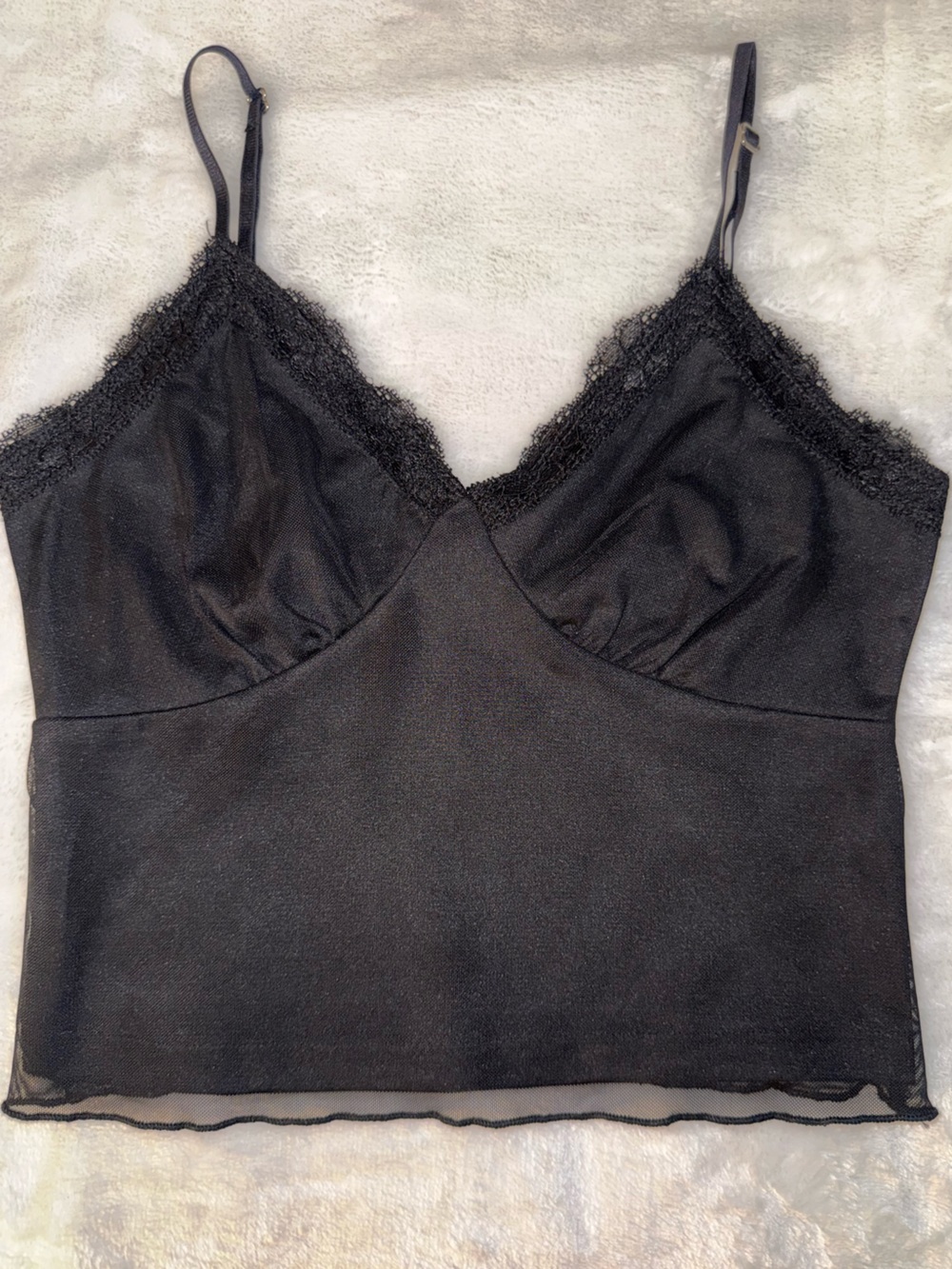 Target Black Lace-Trim Camisole Tank